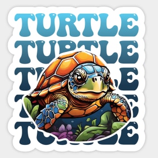 Sea Turtle Save Our Seas Sticker